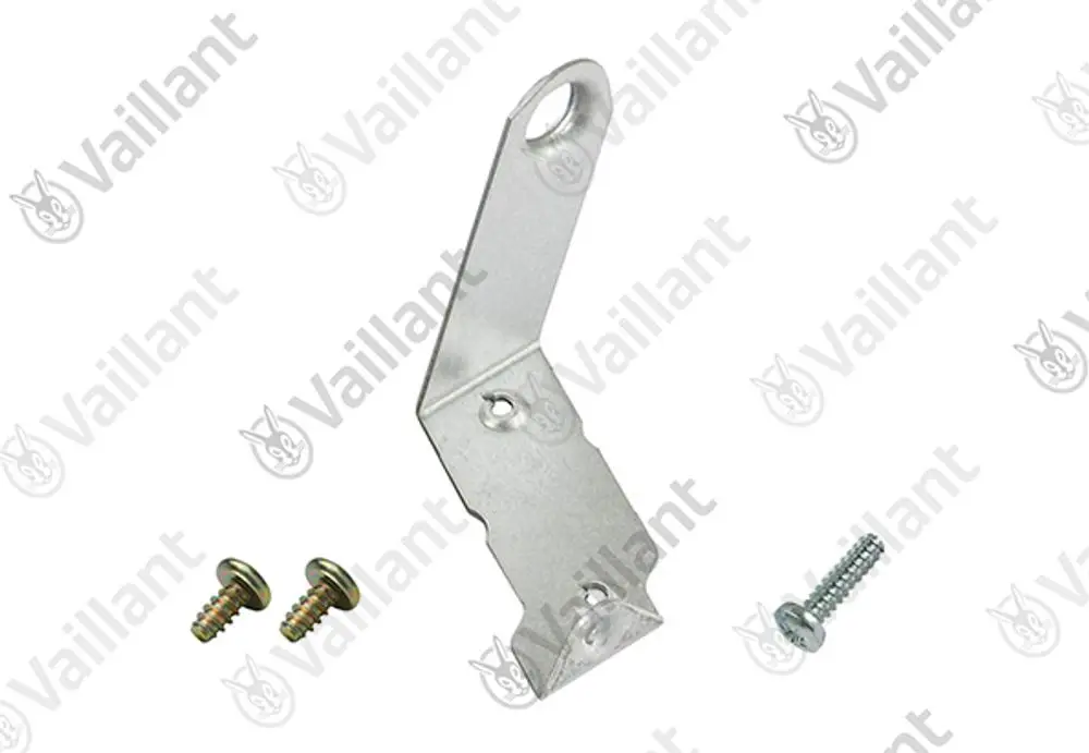 Vaillant Montagehalter aus Metall mit drei Befestigungsschrauben, geeignet für die Installation von Heizungs- oder Gerätekomponenten.